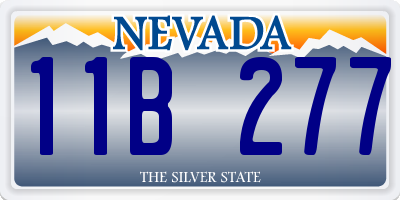 NV license plate 11B277