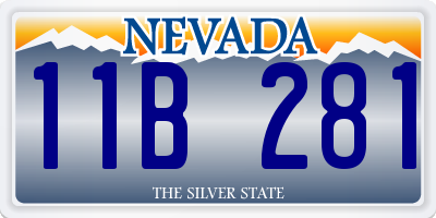 NV license plate 11B281