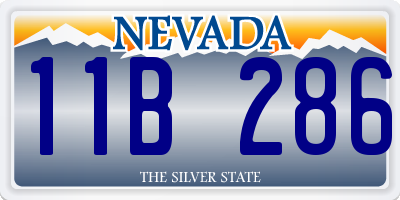 NV license plate 11B286