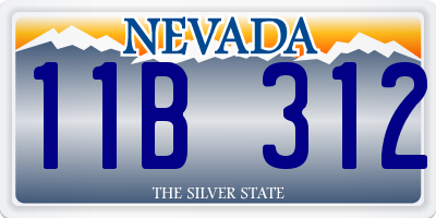 NV license plate 11B312