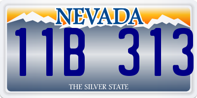 NV license plate 11B313