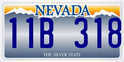 NV license plate 11B318