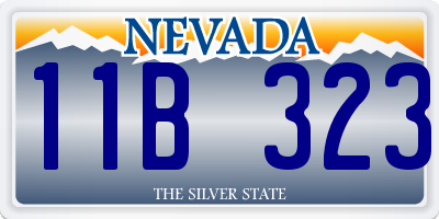 NV license plate 11B323