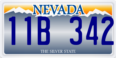 NV license plate 11B342