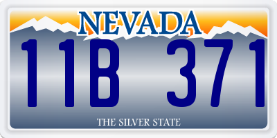 NV license plate 11B371