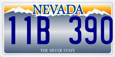 NV license plate 11B390