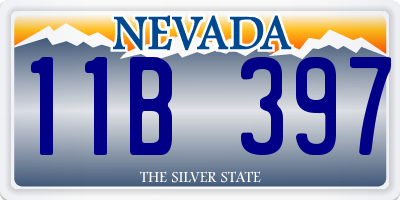 NV license plate 11B397