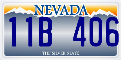 NV license plate 11B406