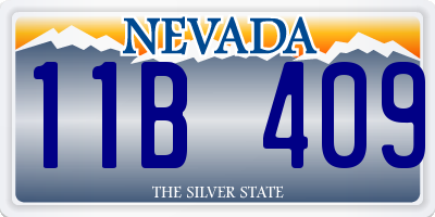 NV license plate 11B409