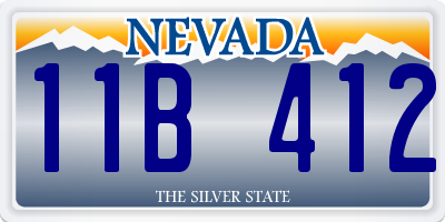 NV license plate 11B412