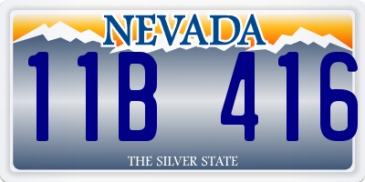 NV license plate 11B416