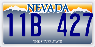 NV license plate 11B427