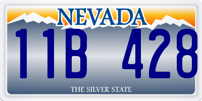 NV license plate 11B428