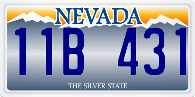 NV license plate 11B431