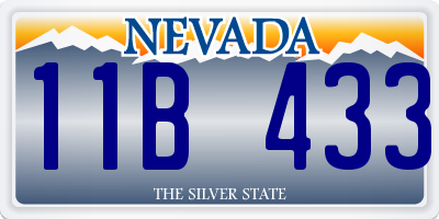 NV license plate 11B433