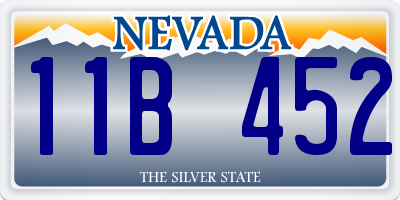 NV license plate 11B452