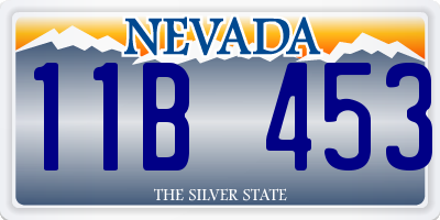 NV license plate 11B453