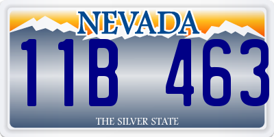 NV license plate 11B463