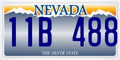 NV license plate 11B488