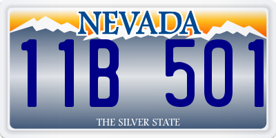 NV license plate 11B501