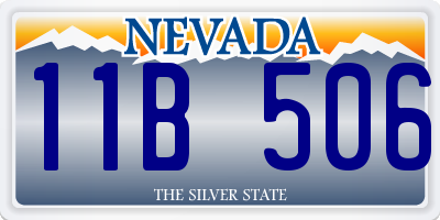NV license plate 11B506