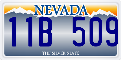 NV license plate 11B509