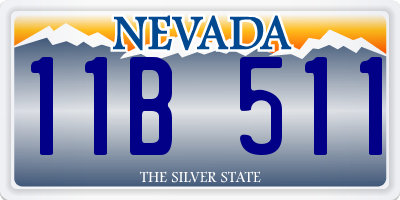 NV license plate 11B511