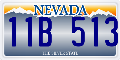 NV license plate 11B513