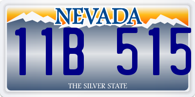 NV license plate 11B515
