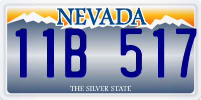 NV license plate 11B517