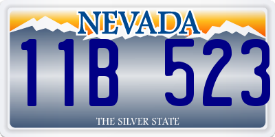 NV license plate 11B523