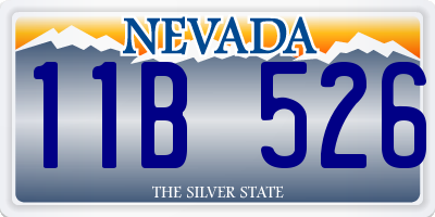 NV license plate 11B526