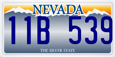 NV license plate 11B539