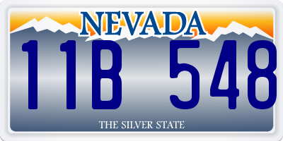 NV license plate 11B548