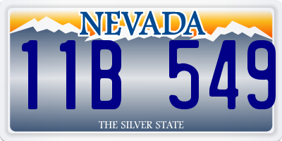 NV license plate 11B549