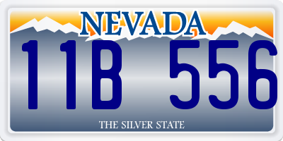 NV license plate 11B556