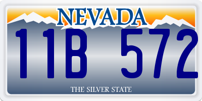 NV license plate 11B572