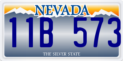 NV license plate 11B573