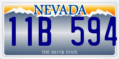 NV license plate 11B594