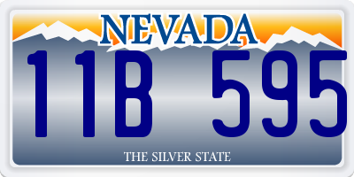 NV license plate 11B595