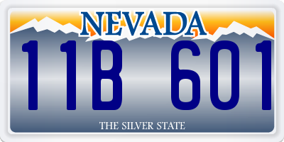 NV license plate 11B601