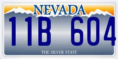NV license plate 11B604