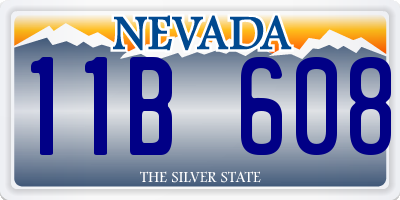 NV license plate 11B608