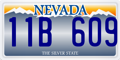 NV license plate 11B609