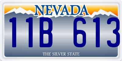 NV license plate 11B613