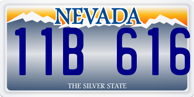 NV license plate 11B616