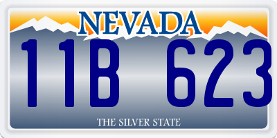 NV license plate 11B623