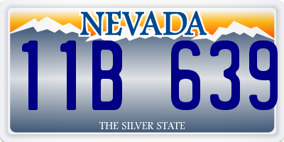 NV license plate 11B639