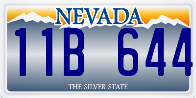 NV license plate 11B644
