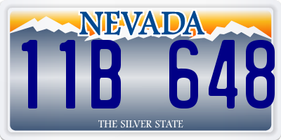NV license plate 11B648